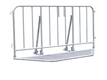 Police barriers Police barrier type L robust steel frame for special operating conditions, welded