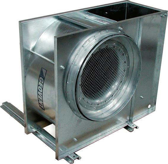 Fan LEF/MEF 250-630 - LEX/MEX ATEX versions GEOVENT centrifugal fan LEX and MEX with closed backward curving B-wheel and directly driven flange motor.