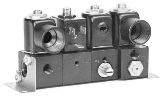 0- & /8 NPT, & Way Modular Manifold Miniature 5 STYLE Solenoid Valves, or Way - Modular Manifolding, or Way - Single Mounting Time Proven Space Saving Reliable, and Way Solenoid Valves with 0- or /8