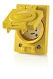 Outlet Single Inlet Connector mates with Inlet Single Receptacle Receptacle Cover with