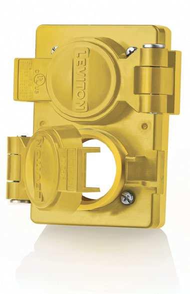 Outlets WTCVS-20 Yellow Wetguard Replacement Cover and Gasket for all 20 Amp Locking Single Inlets and Outlets WTCVS-30 Yellow