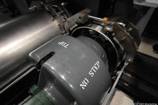 At the end of the Mark 48 torpedo, this extra device spools out up to 25,000 yards of fibre-thin cable.
