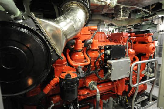 This is the North Carolina's diesel engine, which is an emergency generator of power if the