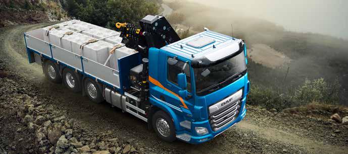 DAF CF TRANSPORT EFFICIENCY 10 11 Sturdy, strong and efficient, the CF is a versatile all-rounder. Like the XF, it delivers increased fuel efficiency of up to 7% for long-haul journeys.