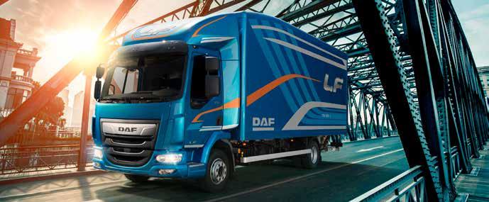 DAF LF TRANSPORT EFFICIENCY 16 17 The LF offers industry-leading payload and unmatched manoeuvrability along with superb durability, comfort and driver friendliness.