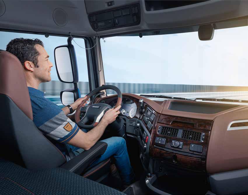 8 The benchmark for driver comfort The XF builds on the excellent standards of driver comfort for which DAF s top-of-the-range truck is renowned worldwide.