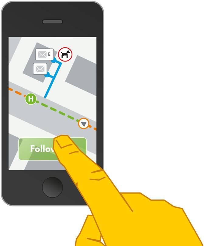 ipad & iphone Function Display of appropriate routes for deliveries and Follow-Me mode Additional information from wiki