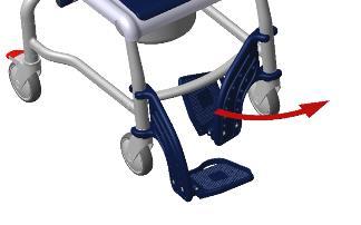 2. Swivel the armrests to the back, insert the backrest into the tubes of the chair frame and push it