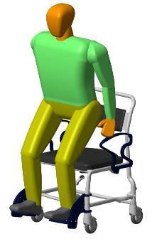 2 Getting up Before getting up, be sure the chair is stable and secured against slipping away (see 10.