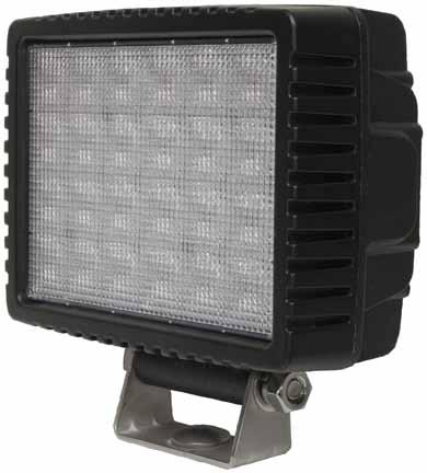 2014 CATALOG Supplement LED Work Lights 1500 Lumens 914S Great White LED 4" x 5" Work Light w/ Switch High-output Great White diodes for a bright, even flood pattern.