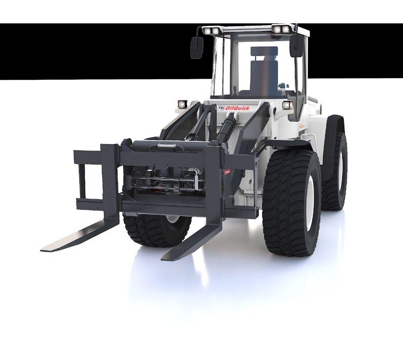OQL 210 OQL210 is the smallest model of our automatic quick coupler system and is suitable for smaller wheel loaders weighing 5-8 tonnes.