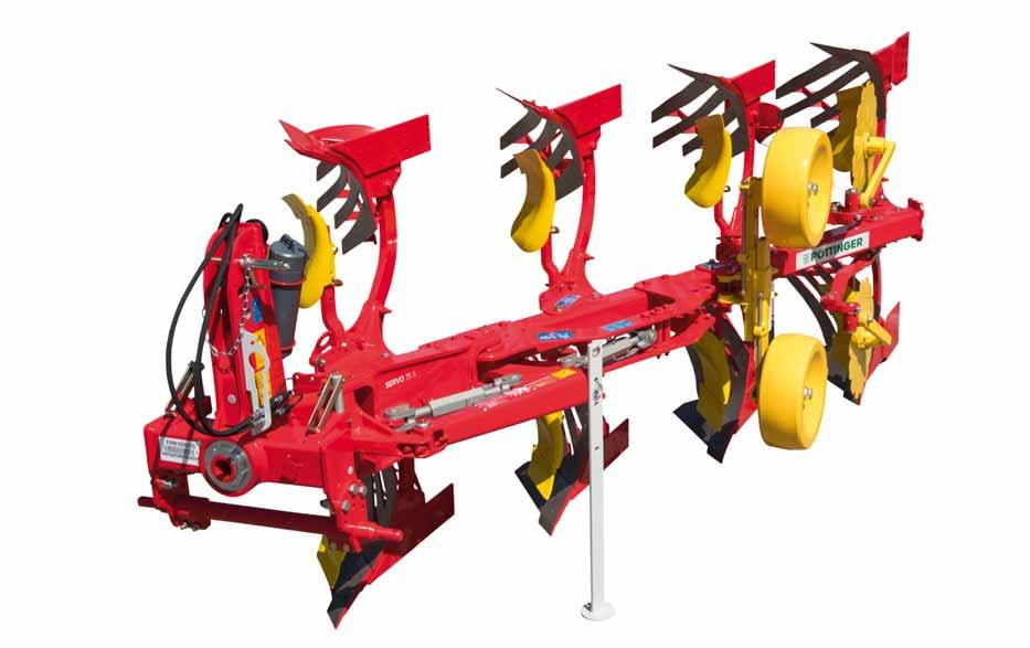 Overview of plough models SERVO mounted ploughs with stepped furrow widths The single-piece plough beam manufactured from micro-alloyed fine-grained steel is reinforced on the SERVO series 35 to 45 S