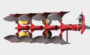 SERVO NOVA mounted ploughs with hydraulic trip legs An overload protection system with adjustable triggering force protects the plough against damage.