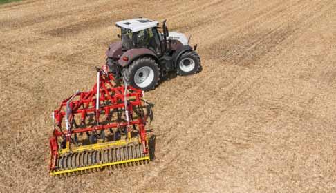In addition, the PÖTTINGER seed drill can also be teamed up with a SYNKRO stubble cultivator, LION power harrow or FOX compact combination.