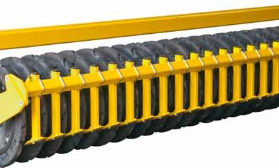 Rubber packer roller The perfect roller for widely varied soil conditions. Especially for use with trailed implements where the load-bearing capacity of other rollers is near the limit.