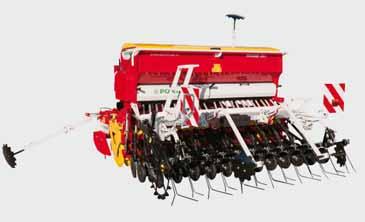 The HYDROLIFT system pivots the seed drill forwards so that the centre of gravity is towards the front so as little load as possible acts on the tractor hitch.