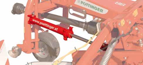 The trailed tine arrangement reduces the load on the rotors and simultaneously allows the sweeping tines to work with less pressure and thus