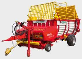 BOSS JUNIOR / BOSS ALPIN / EUROBOSS loader wagons with tine conveyors The production of quality forage also has the highest priority on small farms.