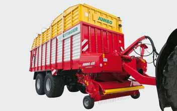 JUMBO loader wagons with rotors Highest output, strength and reliability are offered by PÖTTINGER's flagship wagon - the JUMBO.