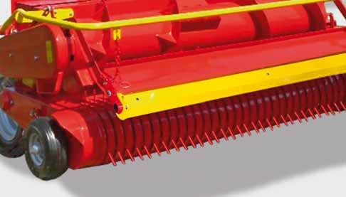 The row-less maize header enables you to harvest independently of rows or row spacing. Grass pick-up The 6.23 ft / 1.