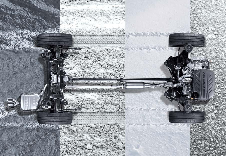 rear axles, in order to ensure stability while driving and