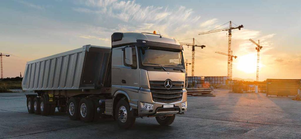 The all-new Actros 6x4 tractor head range.