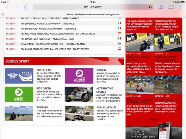 Follow the links from the home page via Public Affairs, then onto reports and programmes.