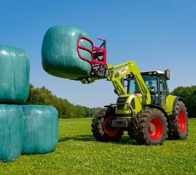 You have a clear view of the entire working area for loading and are well protected from falling materials. Front loaders and tractors from CLAAS. Benefit from versatility.