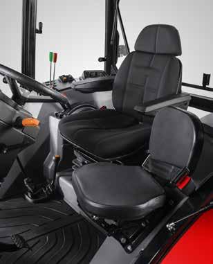 equipment compared to the MAJOR CL cab: NEW STEERING COLUMN WITH FULLY ADJUSTABLE STEERING WHEEL