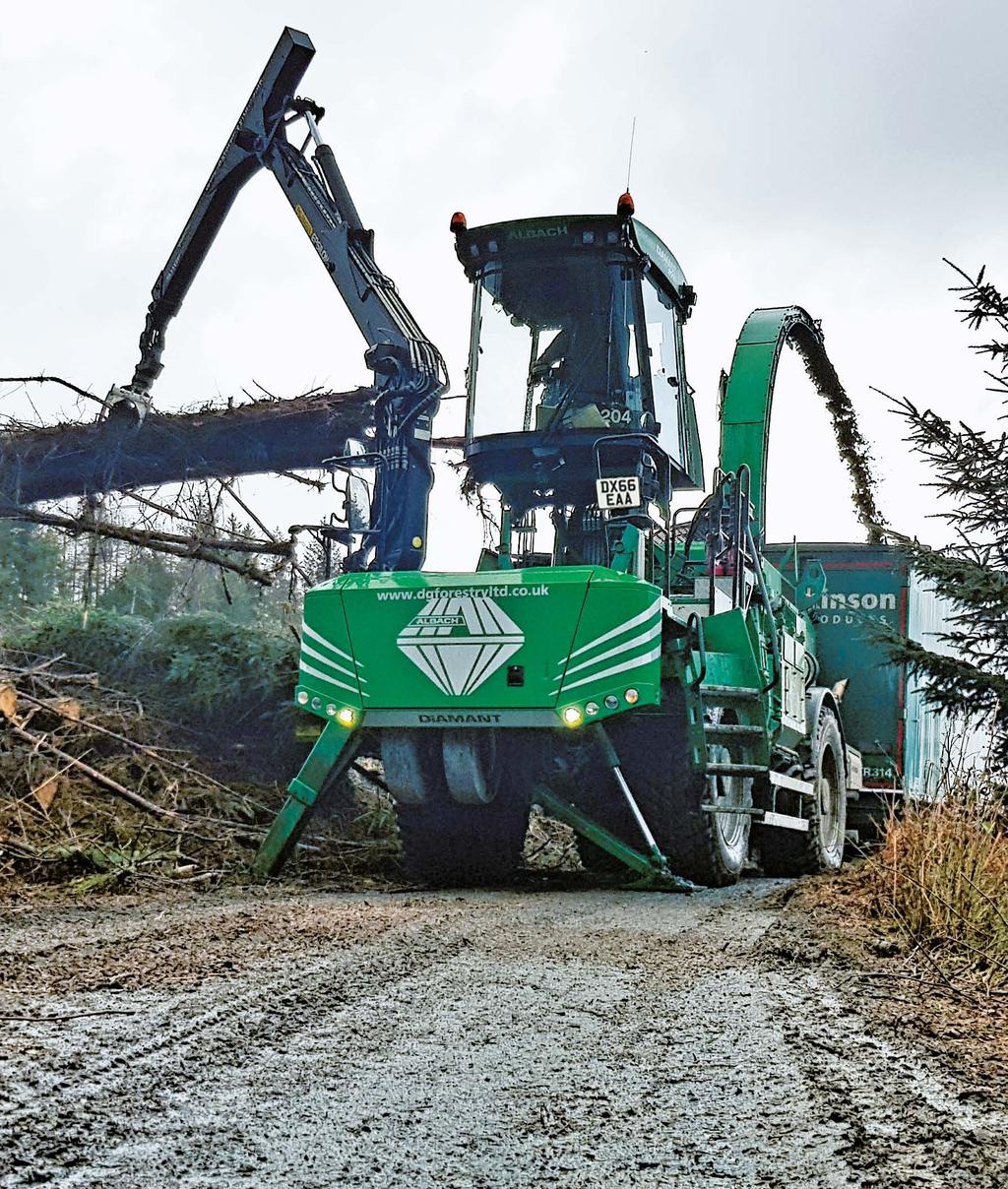 The most powerful 4-WD self-propelled whole tree chipper!