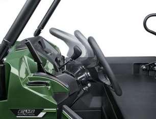 MULE PRO-DX Seat belt-use reminder lamp comes on for 8 seconds after the ignition key is turned to the ON position to remind the driver to buckle up.