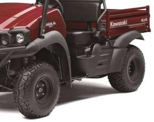 MULE SX 4x4 (new model) SPECIFICATIONS: KAF400HHF NOTE: Specifications subject to change without notice. Graphics may vary according to market. Bore x stroke.... 82 mm x 76 mm Compression ratio... 8.6:1 Maximum power.