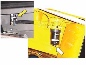 ejector, which continuously removes any debris collected L50 The Fuel Tank (Fig. L51) Shall Be Filled with The fuel tank is on the right side of the combine. Use high-quality gas oil as fuel.
