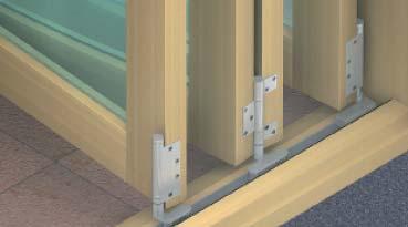 Folding Sliding Wall Fittings Fold 75-M/100-M/150-M, door weight up to 75, 100 or 150kg For timber door frames For 2- to 8-leaf folding doors Max. door weight: 75, 100 or 150 kg per door leaf Max.