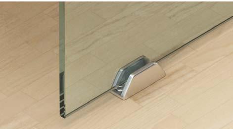 Glass Door Fittings Design 40-V/80-V, door weight up to 40 or 80 kg Tempered safety glass: 8, 10, 12 mm, laminated glass: 8-12.