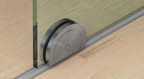 Glass Door Fittings Design 150-U, door weight up to 150 kg Suitable for safety glass 8 12.