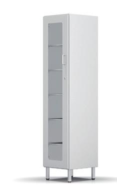 08 E AND STORAGE CABINETS 2-250 2-251 2-252 one wing door, with lock and handle five adjustable shelves made of stainless steel one glass wing door, with lock and handle five adjustable
