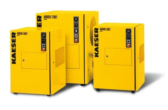 Oil-free compressors Minimal sound and maintenance Compact systems Compact design and super-quiet due to highly effective silencing Belt drive with automatic tensioning ensures optimum power