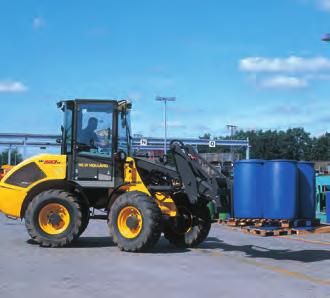 INCREASED LIFT, REACH, SPEED AND, CONVENIENCE New Holland B Series compact wheel loaders pay their way on the jobsite with outstanding performance in a compact, maneuverable machine.