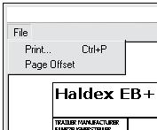 Printing Load Plate Label Printing Load Plate Label Print label using Haldex blank label 028 5301 09.