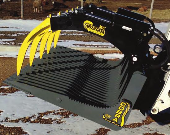 Over 85 bolt-on mounting brackets available to fit every loader built since 1960 is what sets MDS apart from other attachment suppliers. The grapple works on all buckets and has a 57 opening.
