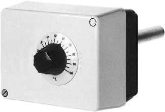Data Sheet 603051 Page 1/9 Surface-mounting thermostats, type series AMTHF with 2, 3 or 4 1-pole snap switches Special features Protection rating IP 54 tested as per DIN EN 14597 (replacement for DIN