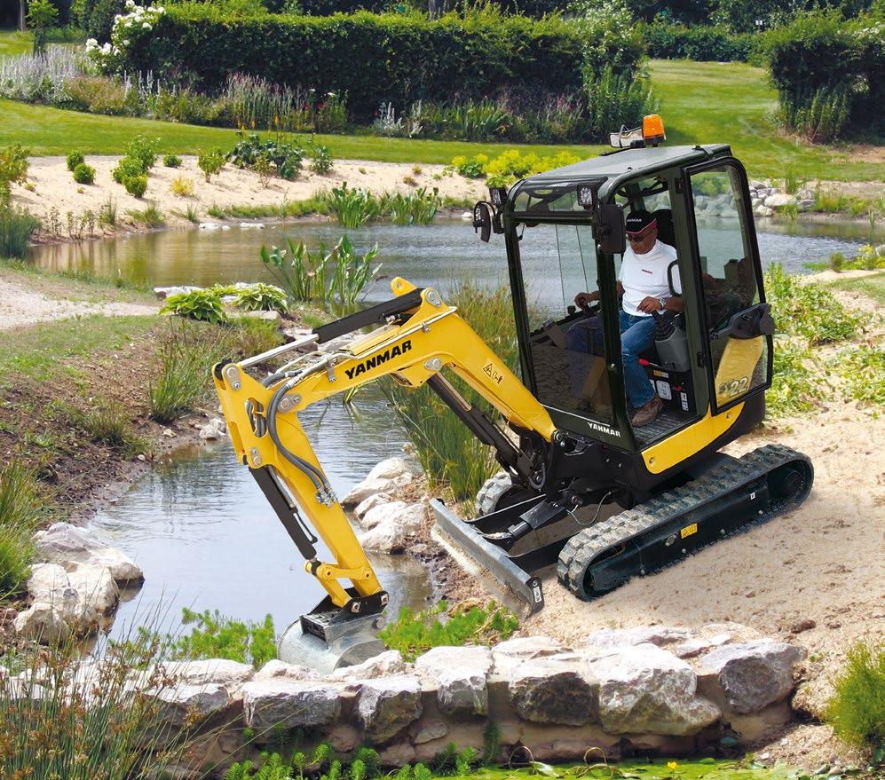 MINI EXCAVATOR SV22 Operating weight (canopy / cabin) Engine Digging