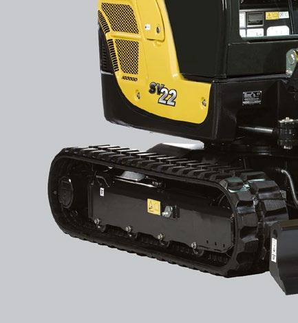 The SV22 is intended for a wide range of applications such as urban renewal, grading or landscaping. YANMAR ENGINE The YANMAR TNV engine has been designed to combine high power and cleaner emissions.