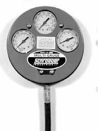 Multi-Gauge Multi-Gauge P/N -5 P/N -6U Description Features The Schroeder Multi-Gauge provides multiple pressure readings for hydraulic, transmission, and converter systems all in one compact