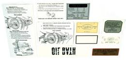 95 1954 DECAL KIT DK-5 8 Decal Kit, V8 or 6 cyl (except 51A); 1 each 6B Air Cleaner, 9B Volt. Reg.
