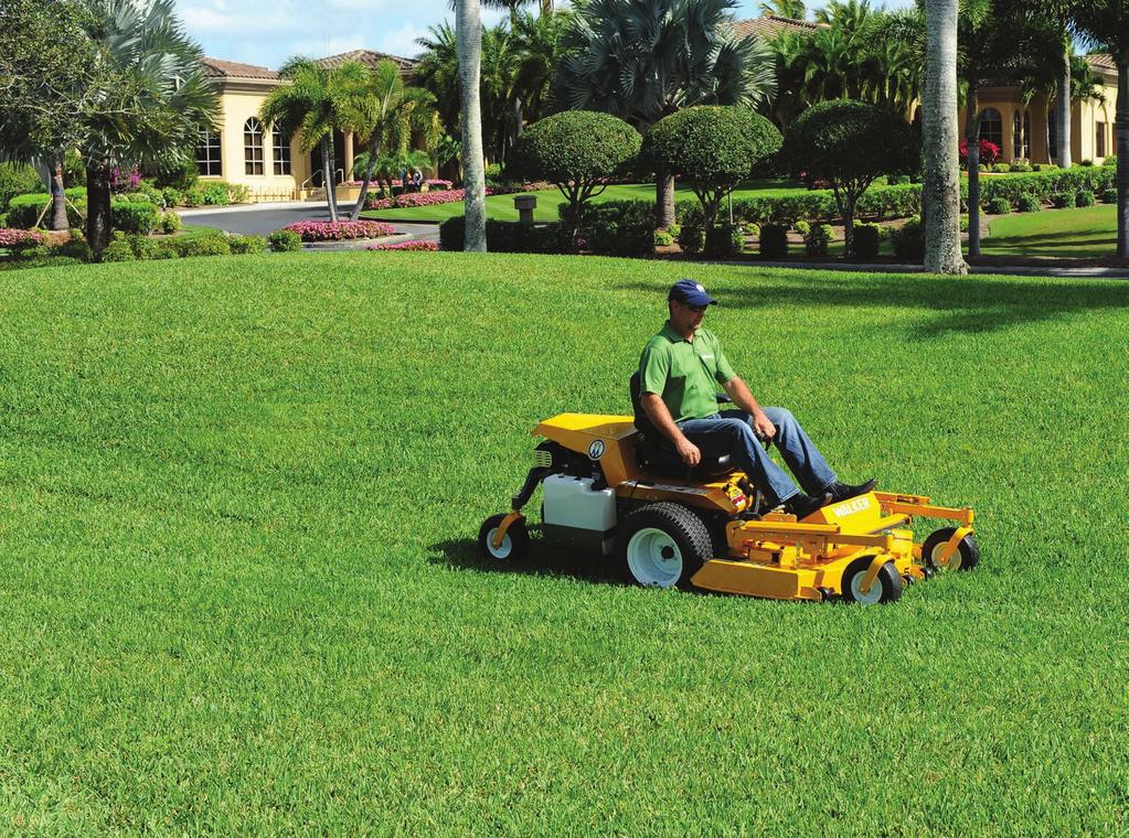Built with the speed and price tag of a mid-mount but with the superior design of a front cut, the H series features Walker s proven, comfortable steering configuration, high quality cut and a