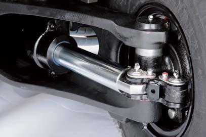 Steering axles The solidly built steering axle delivers excellent performance and