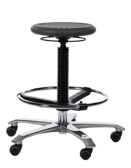 5 cm Laboratory stool without height adjustable by foot-operated gas spring 923-22 height adjustment: 51-69 cm Laboratory