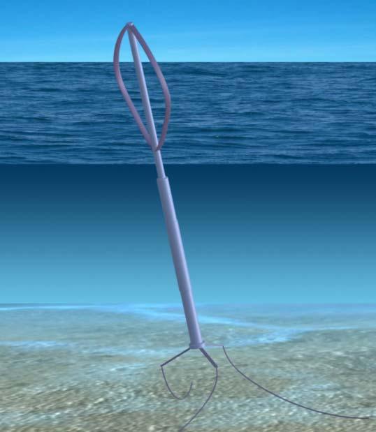 The Concept No pitch, no yaw system Floating and rotating tube as a spar buoy C.O.G.